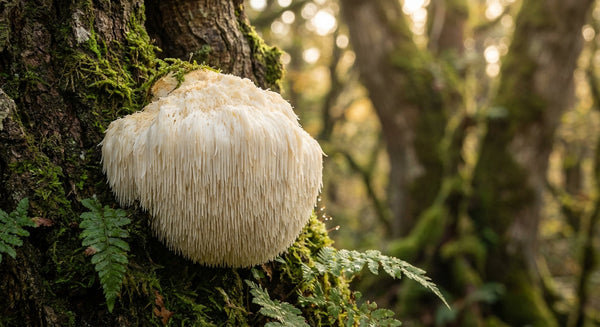 Crinière de lion (Lion's Mane) - Hericium erinaceus dans son habitat naturel
