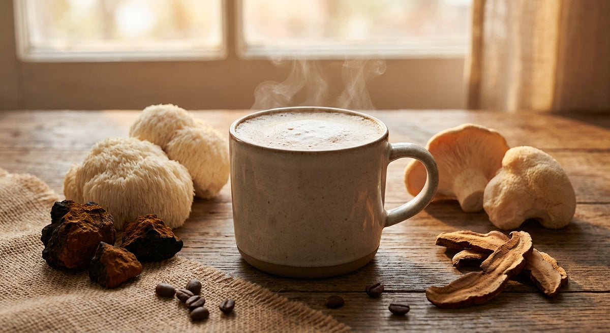 Café froid aux champignons adaptogènes : la boisson énergie de l'été