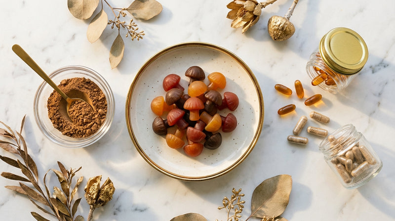 Poudre, gummies ou gélules : quel format de champignon adaptogène choisir ?