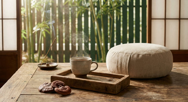 Reishi et méditation - synergie corps-esprit pour le calme intérieur et la pleine conscience