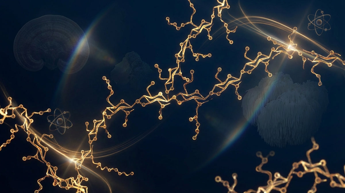 Structure moléculaire des bêta-glucanes de champignons adaptogènes