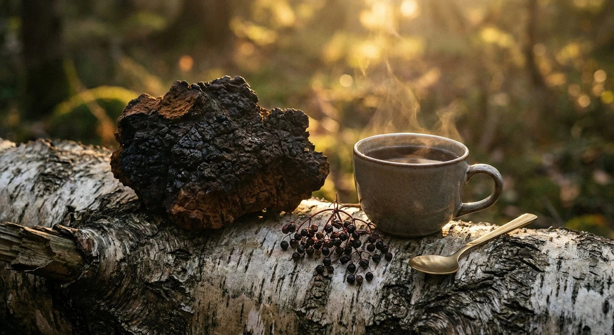 Chaga : le bouclier immunitaire naturel — bêta-glucanes, antioxydants et science