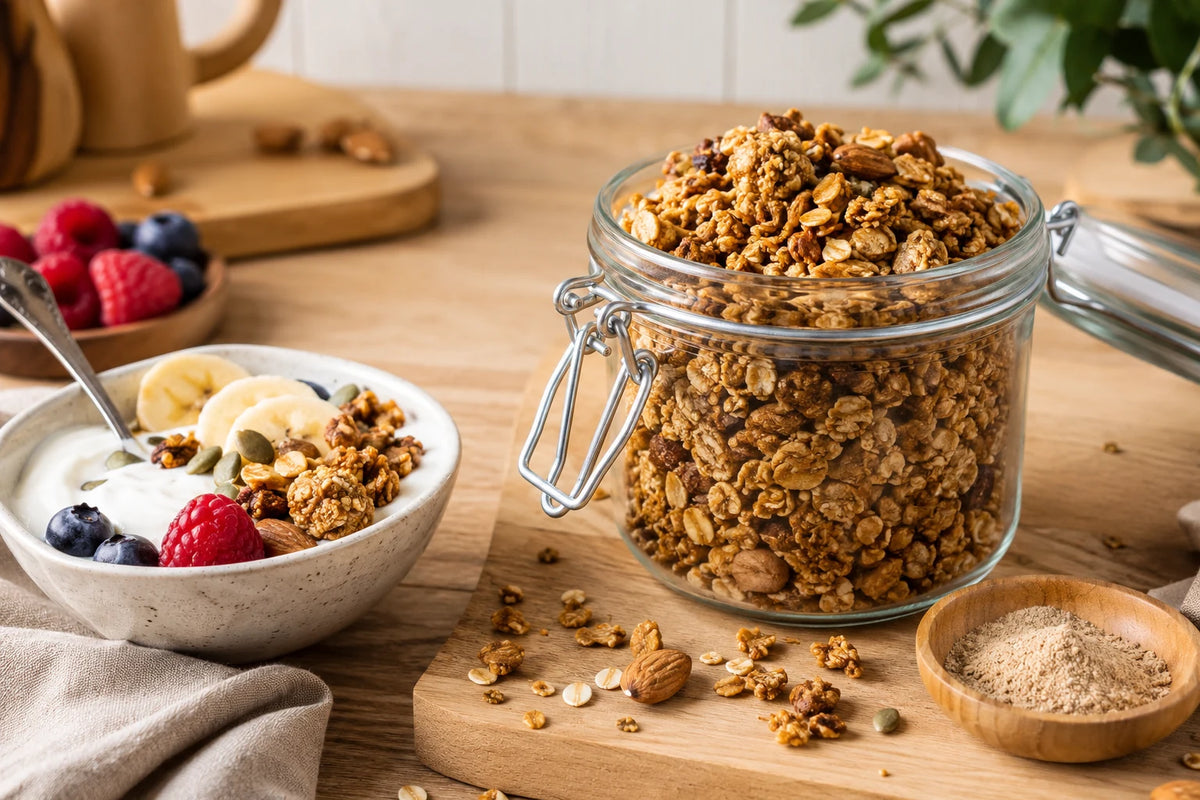 Granola maison aux champignons adaptogènes : la recette qui change vos matins