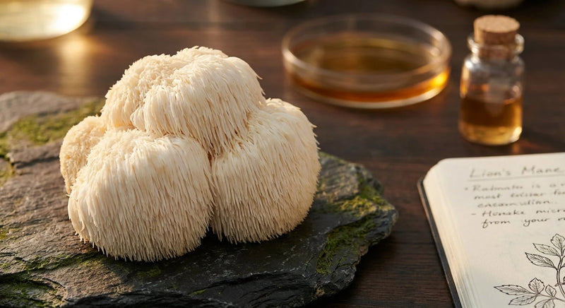 Héricénones et érinacines : les molécules uniques du Lion's Mane