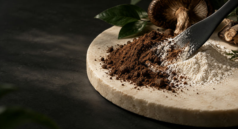Maltodextrine utilisée comme support dans une poudre d'extrait de champignon