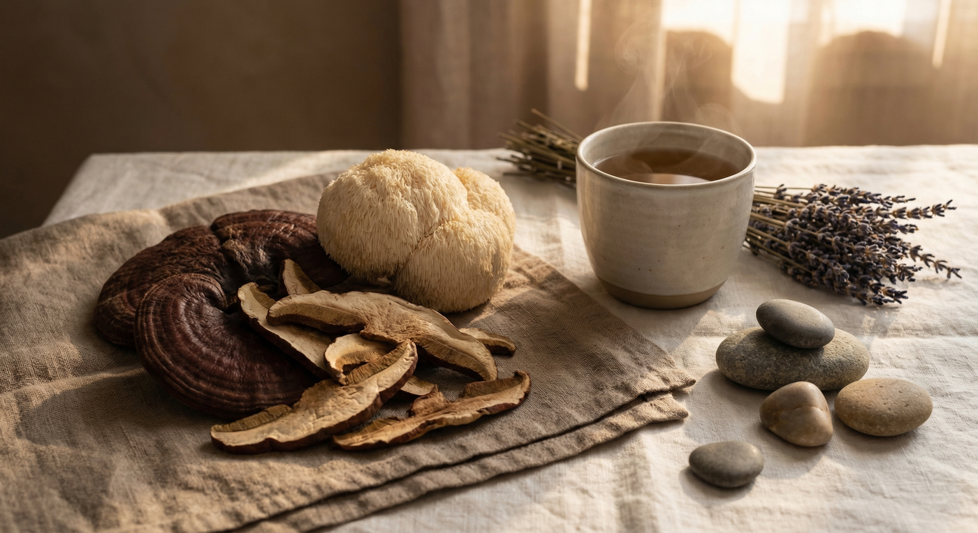 Reishi et Lion's Mane : champignons adaptogènes pour la gestion du stress