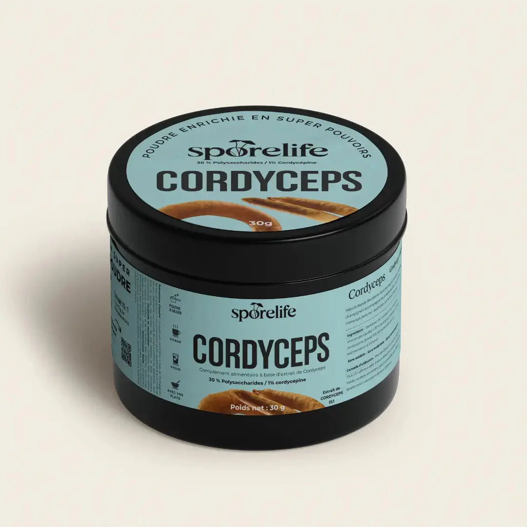 Cordyceps en poudre – Extrait 15:1 SporeLife