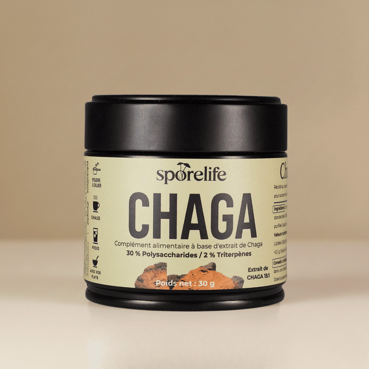 Chaga - Extrait en poudre